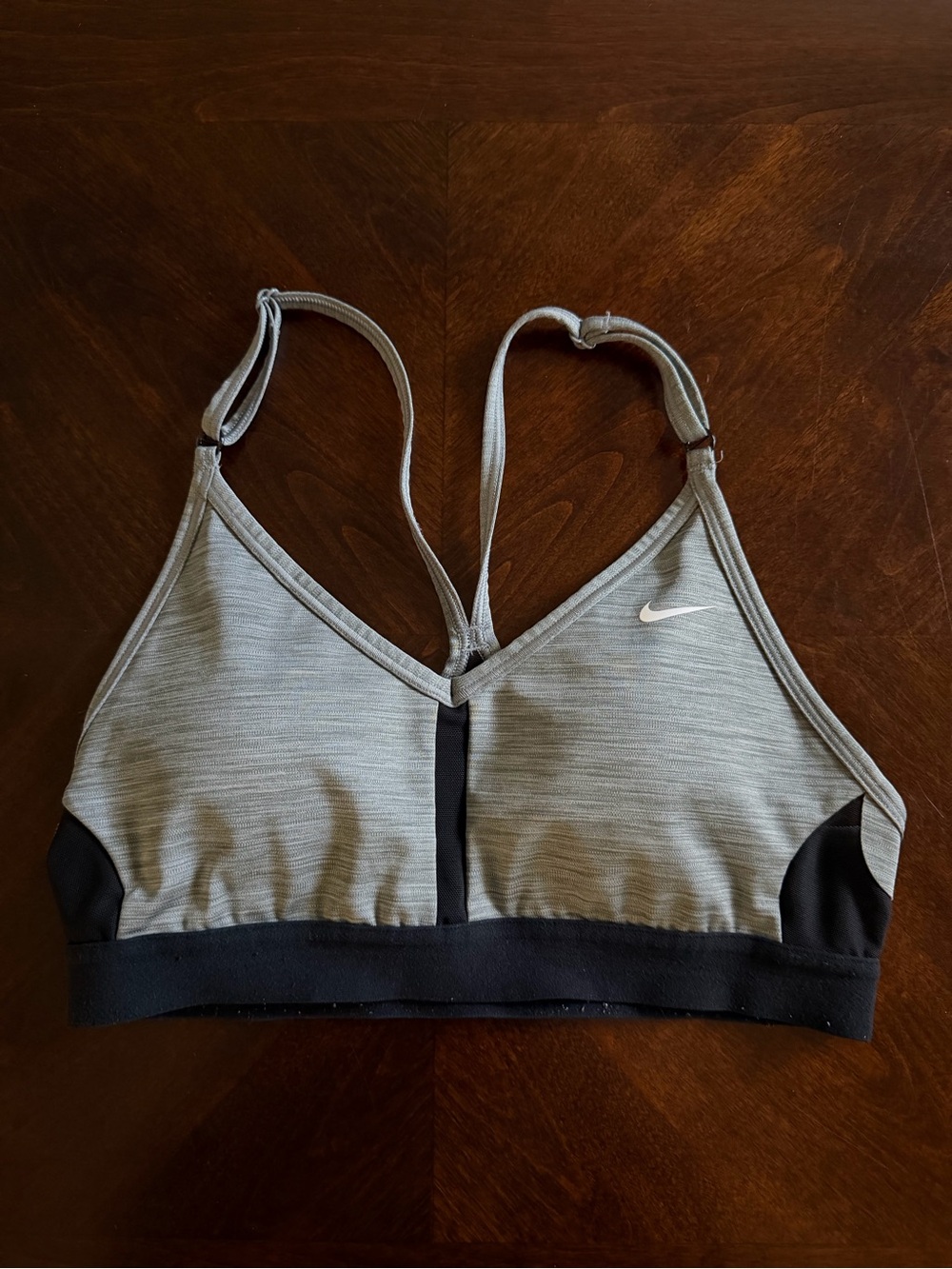 Nike Grey & Black Low-Impact Sports Bra